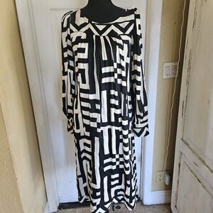 Tracy Reese Womens Sz S Black  Pleated Dress Sleeve